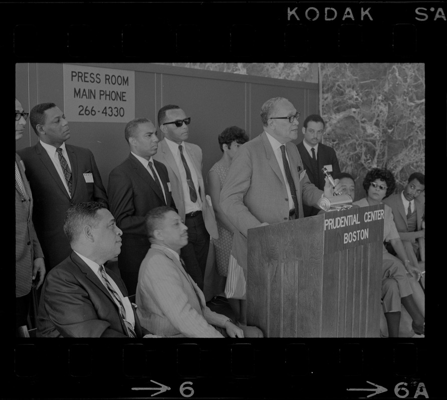 Unidentified man, possibly Donald F. Lee, addressing NAACP National Convention
