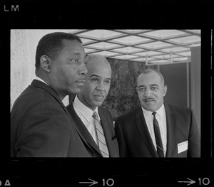 Roy Wilkins with two unidentified men at NAACP National Convention