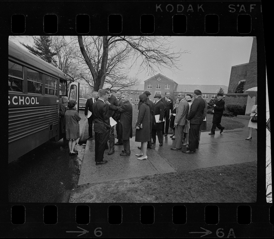 Massachusetts legislators visiting Fernald State School in Waltham