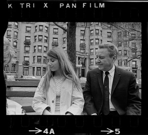 TV personality George Gobel with daughter Leslie