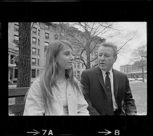 TV personality George Gobel with daughter Leslie
