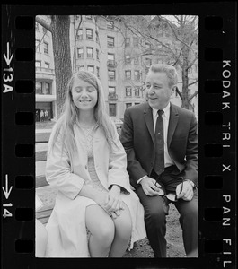 TV personality George Gobel with daughter Leslie