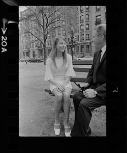 TV personality George Gobel with daughter Leslie