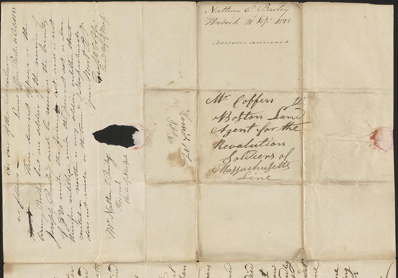 Nathan C. Bailey to George Coffin, 28 September 1833 - Digital Commonwealth