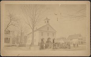 Hopkinton High School house with high school teachers and scholars (2-24-1891)