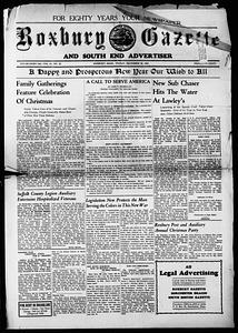 Roxbury Gazette and South End Advertiser, December 26, 1941