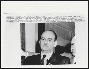 Dallas, Tex.: Dallas police said here 11/23 that New York attorney John Abt (shown in a ’56 photo from files) is being sought as defense counsel by suspected assassin Lee Harvey Oswald. Abt has long been associated with the legal defense of the Communist Party in the U.S. and accused Communists.