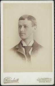 Boston Latin School 1891 Senior portrait, Frederick Stedman Snow