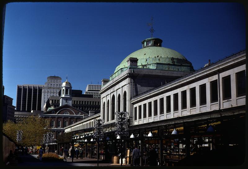 Quincy Market, Faneuil Hall in background, Boston