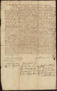 Deed of land from Ebeneazer Marsh to Joseph White, Jan. 19, 1744