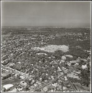 Aerial photograph of West Roxbury, Boston