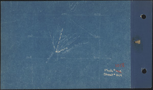 Sketch showing camera location and direction of view of Greenwich Lake to Mount Pomeroy, Greenwich, Mass., Sep. 15, 1929