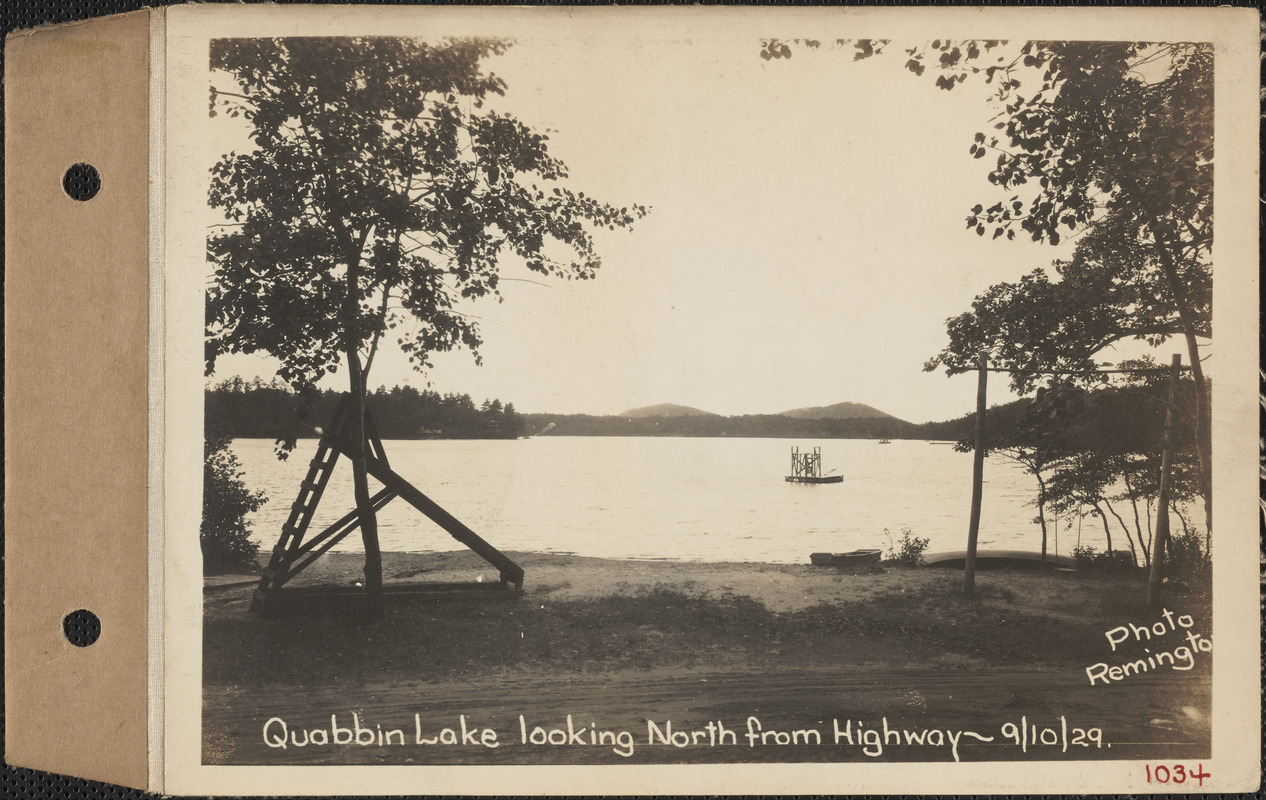 Quabbin Lake, looking north from highway, Greenwich, Mass., Sep. 10 