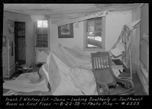 Frank J. Whitney estate, looking southerly in southwest room, first floor, Dana, Mass., Aug. 22, 1938