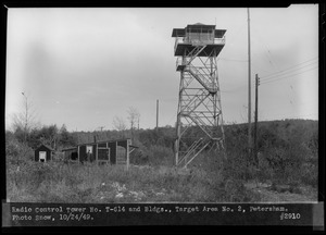 Radio Control Tower No. T-614 and buildings, Target Area No. 2, Petersham, Mass., Oct. 24, 1949