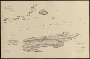No. 3 Map of Isle Royale in Lake Superior with the adjacent shores and islands surveyed by order of the honorable the Commissioners under the 6th and 7th articles of the Treaty of Ghent