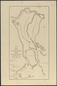 Map of the river Sainte Mary surveyed by order of the honorable the Commissioners under the 6th and 7th articles of the Treaty of Ghent