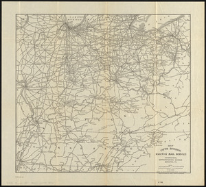 Map fifth division railway mail service