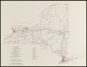 Transportation map of New York