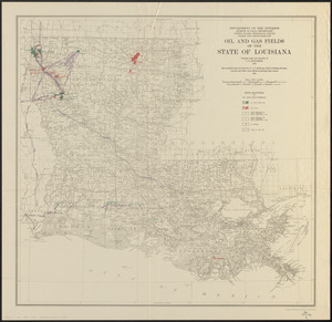 Oil and gas fields of the state of Louisiana