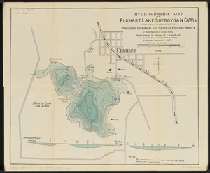 Hydrographic map of Elkhart Lake, Sheboygan Co. Wis.