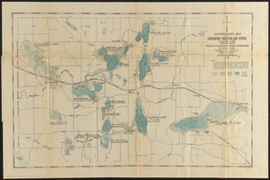Hydrographic map of the Oconomowoc-Waukesha Lake District, Waukesha Co. Wis.