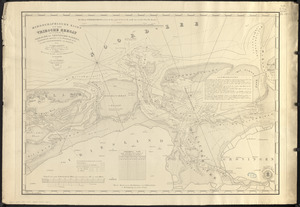Hydrographische kaart van het Vriesche Zeegat met een gedeelte der Vriesche en Groninger Wadden