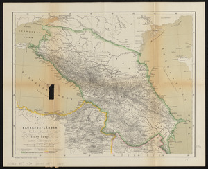 Karte der Kaukasus-Länder