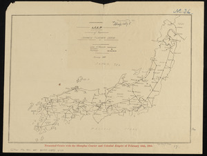 Map of the Japanese telegraph system