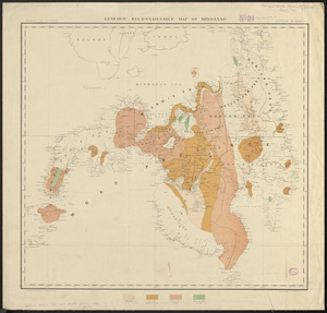 Geologic reconnaissance map of Mindanao