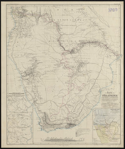 Karte von Süd-Afrika zur übersicht der neuesten entdeckungen von Livingstone, Moffat, Galton, Anderson