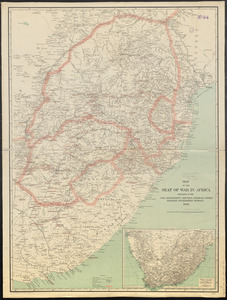 Map of the seat of war in Africa