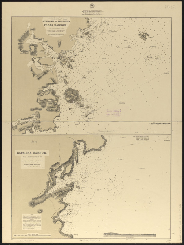 Harbors and anchorages on the eastern coast of Newfoundland