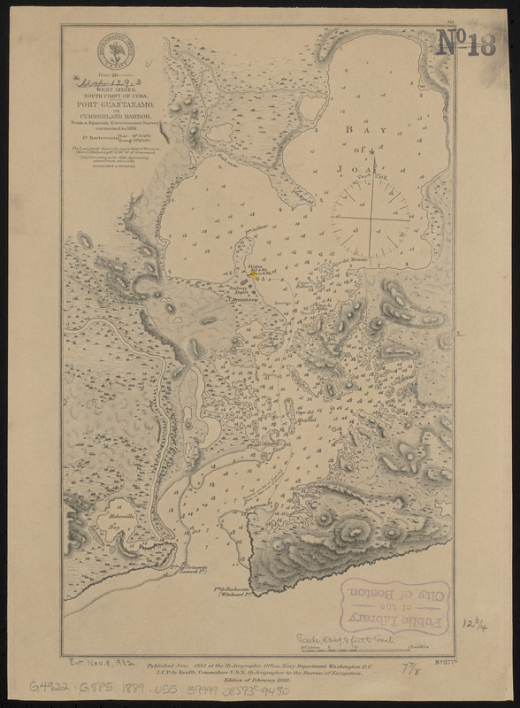 West Indies, south coast of Cuba, Port Guantanamo, or Cumberland Harbor