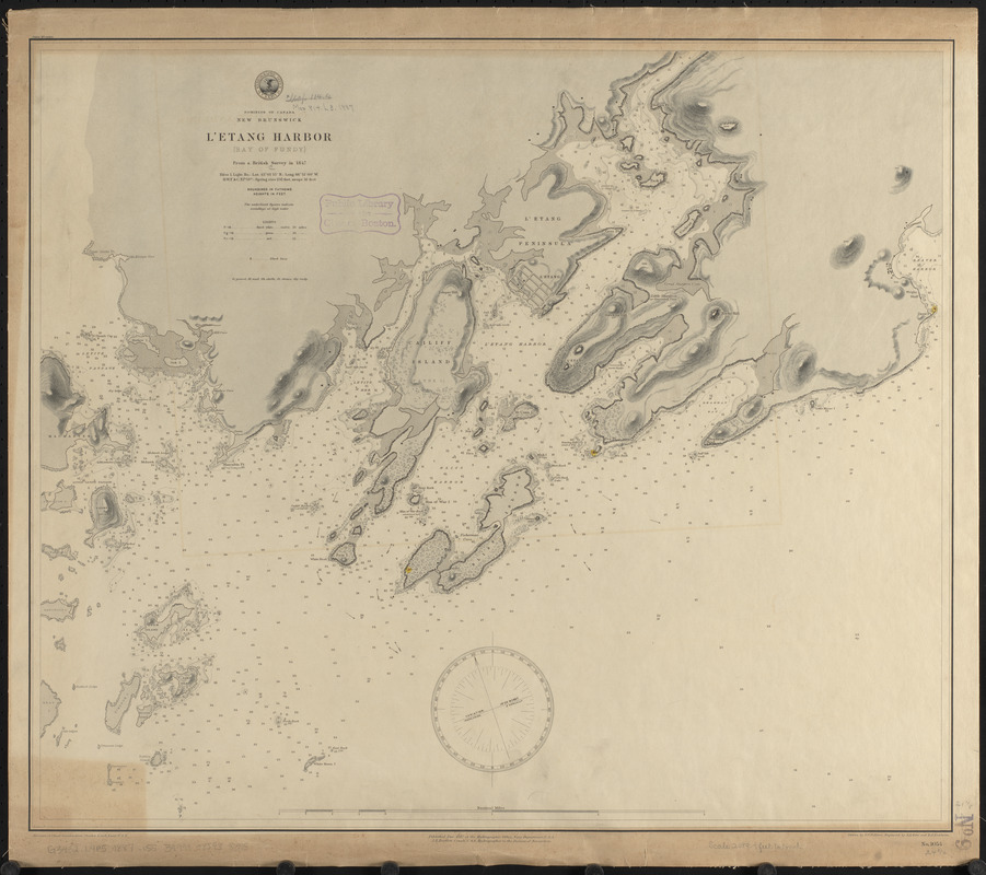 Dominion of Canada, New Brunswick, L'Etang Harbor (Bay of Fundy)