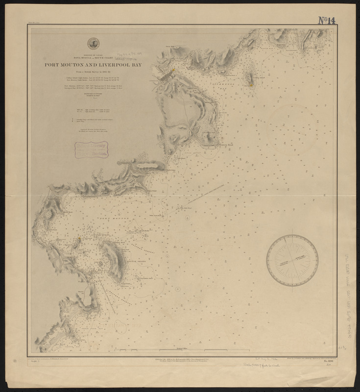 Dominion of Canada, Nova Scotia - south coast, Port Mouton and Liverpool Bay