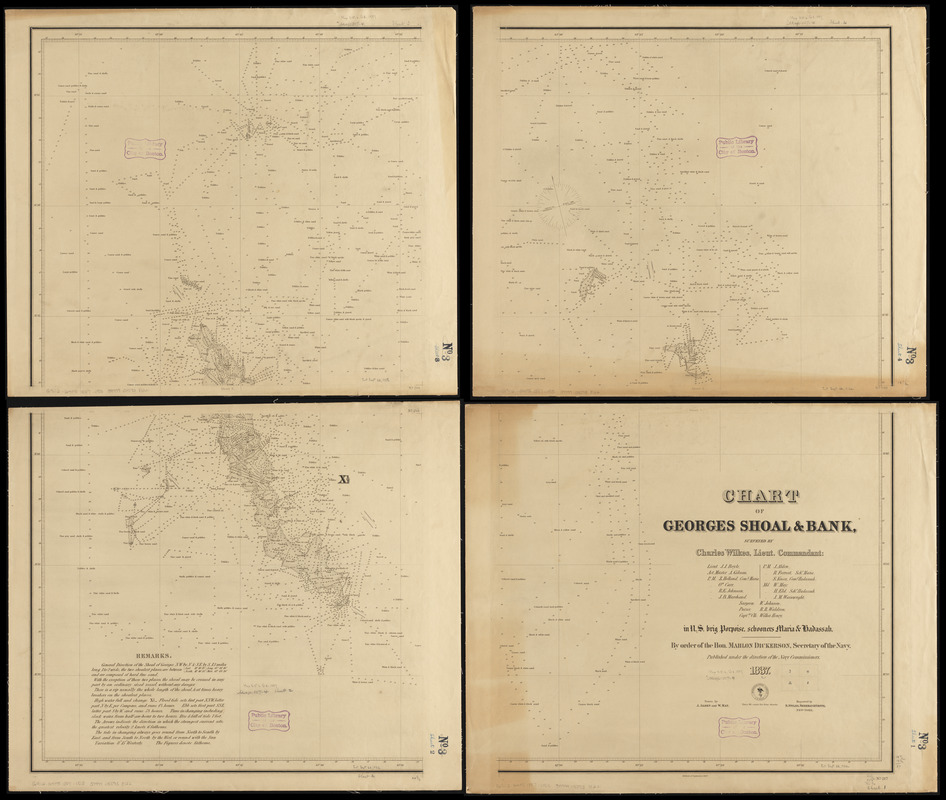 Chart of Georges Shoal & Bank