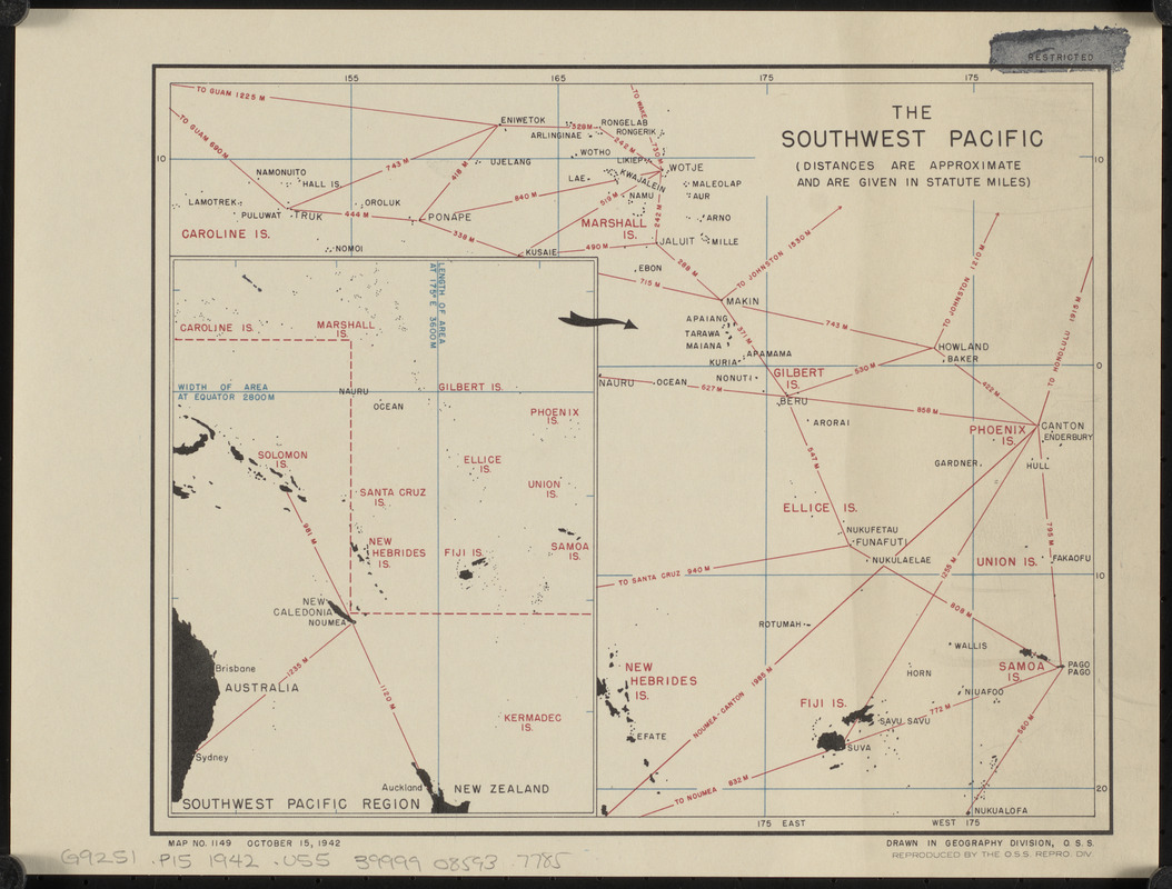 The southwest Pacific