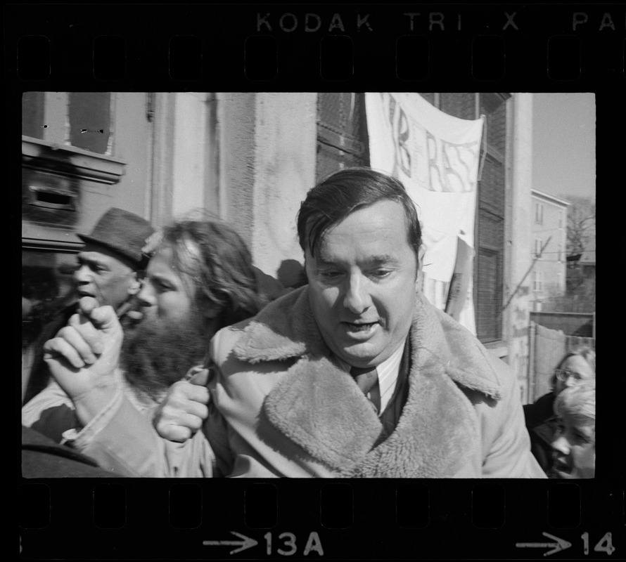 Middlesex County Special Sheriff Ralph Benz trying to serve an eviction