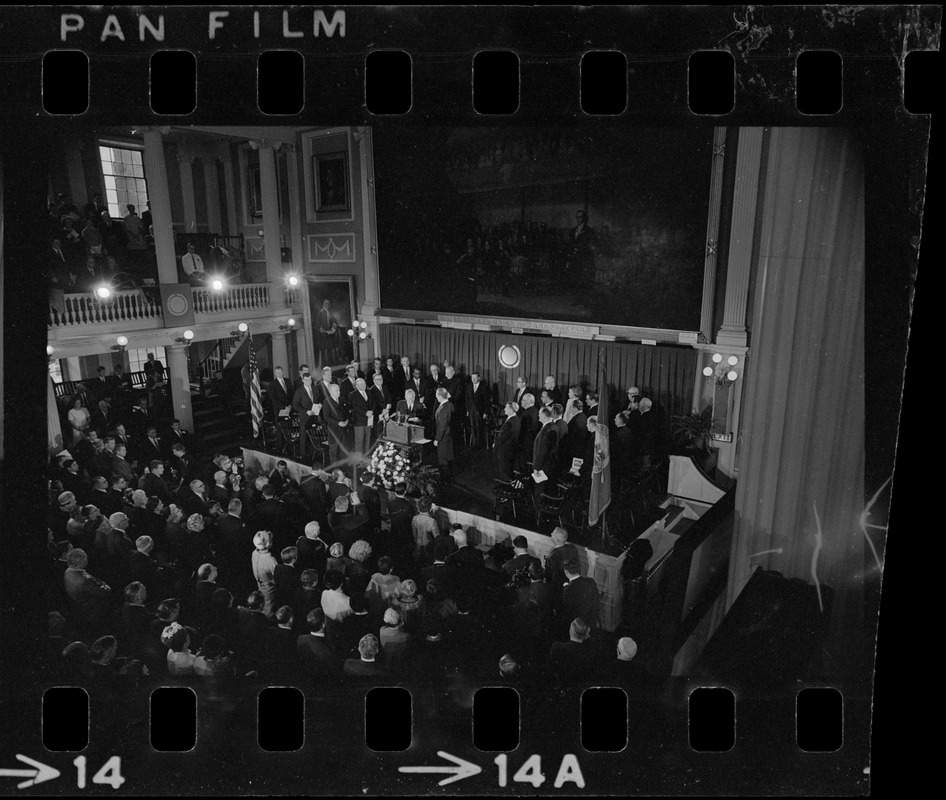 Inauguration of Mayor Kevin White at Faneuil Hall