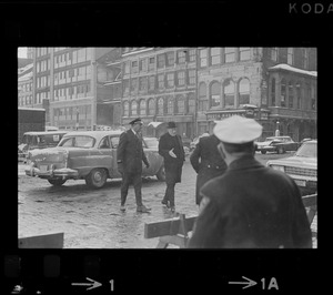 Richard Cardinal Cushing arriving at Boston Mayor Kevin White's inauguration