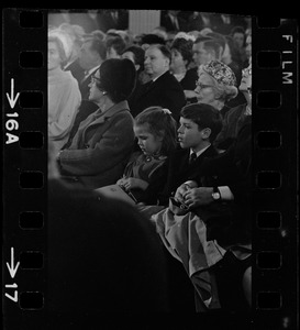 Mayor Kevin White's children at his inauguration at Faneuil Hall