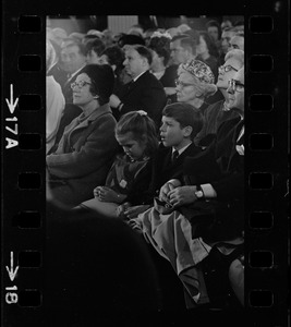 Mayor Kevin White's children at his inauguration at Faneuil Hall