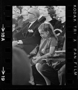 Mayor Kevin White's children at his inauguration at Faneuil Hall