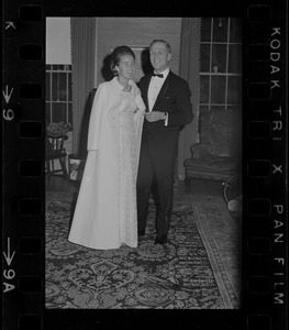 Kathryn White and Boston Mayor Kevin White dressed for his inauguration ball