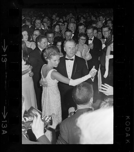 Kathryn White and Boston Mayor Kevin White dancing at his inauguration ball