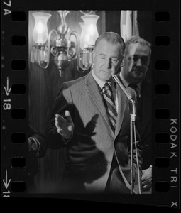 United States Vice President Spiro Agnew addresses luncheon honoring the Hellenic Chronicle at Marriot Hotel in Newton