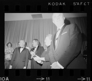 Vice Pres. Spiro Agnew and Gov. Sargent arrive at Lincoln Day Dinner