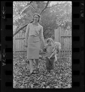 Maggie Bellotti, wife of Francis X. Bellotti, with child