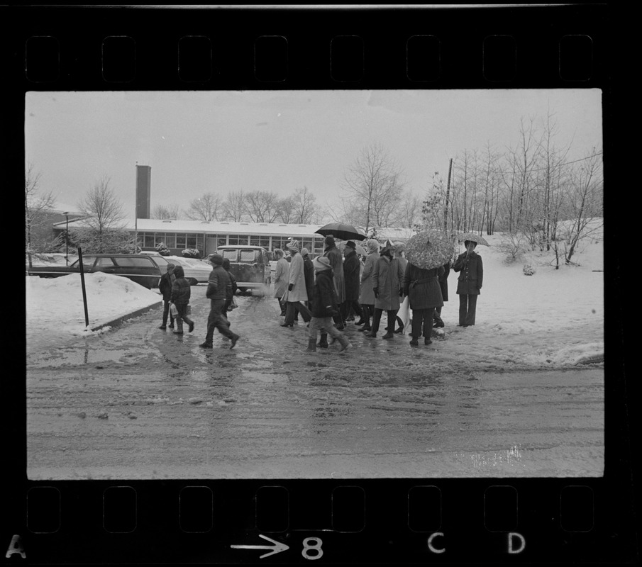 For second day, the picket lines are outside schools in Woburn Digital Commonwealth